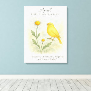 Toile Verse biblique d'anniversaire d'avril Croix et Rés