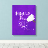 Toile Verse biblique : Fille du roi pourpre (Insitu (Plancher de Bois))