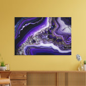 Toile Verser acrylique en pierre d'argent violet (Insitu(Salon))