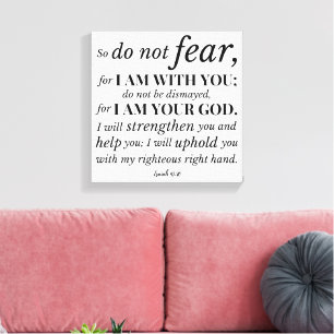 Toile Verset biblique chrétienne inspirant