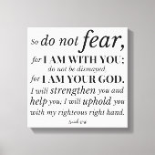 Toile Verset biblique chrétienne inspirant (Recto)