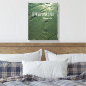 Toile Verset biblique : Il vous portera avec des emprein (Insitu(Chambre))