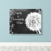 Toile Verset biblique terriblement et merveilleusement f (Insitu (Plancher de Bois))