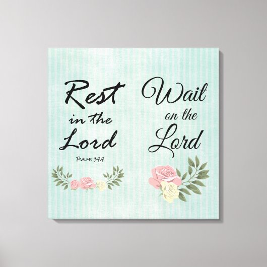 Toile Verset biblique vintage (Recto)
