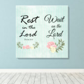 Toile Verset biblique vintage (Insitu (Plancher de Bois))