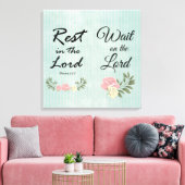 Toile Verset biblique vintage (Insitu(Salon))