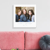 Toile Verset moderne simple | Photo des petits enfants (Insitu(Salon))