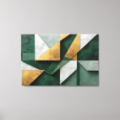 Toile Vert émeraude et or (Recto)