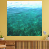 Toile Vert et Mint Océan Ombre Art Abstrait (Insitu(Salon))