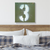 Toile Vert olive et trois (Insitu(Chambre))