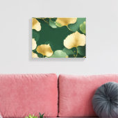 Toile Vert or feuille Ginkgo (Insitu(Salon))