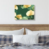 Toile Vert or feuille Ginkgo (Insitu(Chambre))
