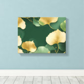 Toile Vert or feuille Ginkgo (Insitu (Plancher de Bois))