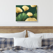 Toile Vert or feuille Ginkgo (Insitu(Chambre))