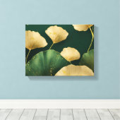 Toile Vert or feuille Ginkgo (Insitu (Plancher de Bois))