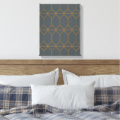 Toile Vert, or, simple, rétro, élégante illustration (Insitu(Chambre))