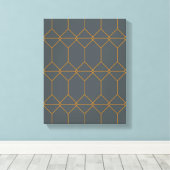 Toile Vert, or, simple, rétro, élégante illustration (Insitu (Plancher de Bois))