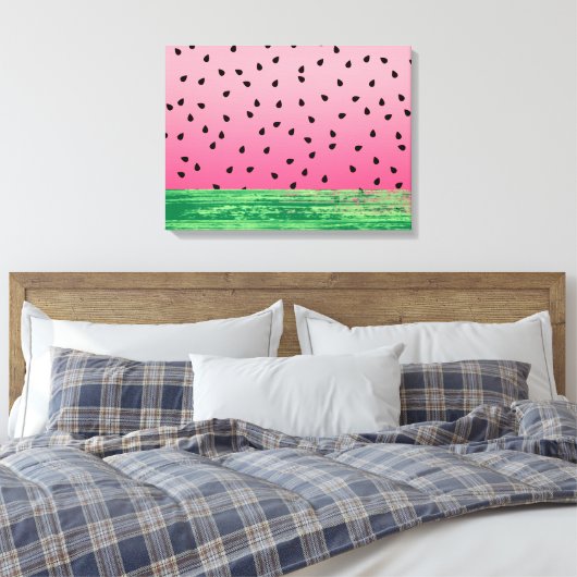 Toile Vert pastèque rose (Insitu(Chambre))
