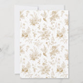 Toile verte De Jouy Conseil floral pour la carte b (Dos)