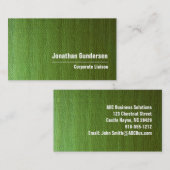Toile verte moderne Carte de visite professionnel  (Devant / Derrière)