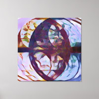 Vesica Piscis 369 | Or & Lavande, Abstrait