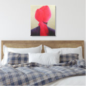 Toile Veste rouge violet Turban (Insitu(Chambre))
