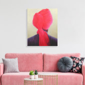 Toile Veste rouge violet Turban (Insitu(Salon))