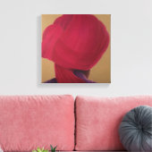 Toile Veste violette Turban Rouge Profond (Insitu(Salon))