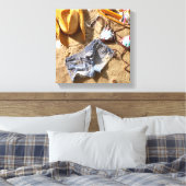 Toile Vêtements Laissés Derrière Sur La Plage (Insitu(Chambre))