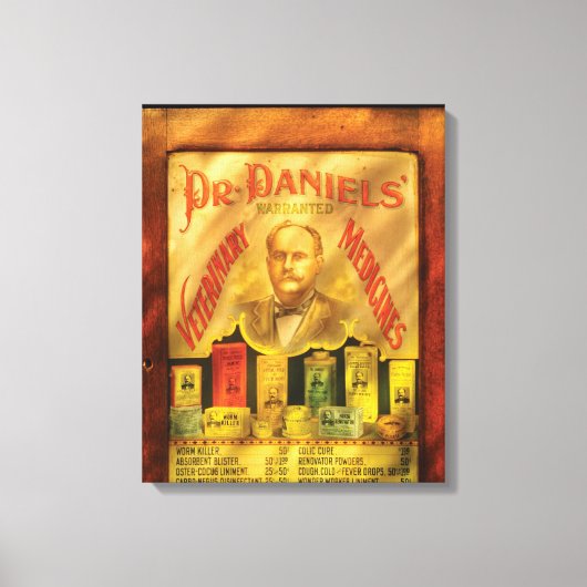 Toile Vétérinaire - Dr Daniels, Médicaments vétérinaires (Recto)