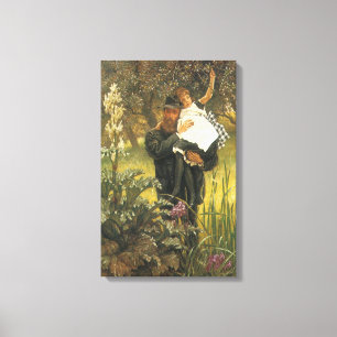 Toile Veuf par Tissot, Portrait artistique victorien vin