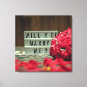 Toile Veux-Tu M'Épouser ? Proposition de mariage