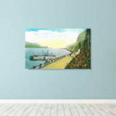 Toile Viaduc Près Des Chutes Multnomah, Columbia River (Insitu (Plancher de Bois))