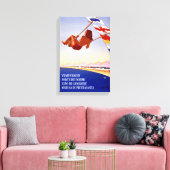 Toile Viareggio Italie Poster Vintage voyage restauré (Insitu(Salon))