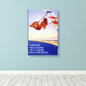 Toile Viareggio Italie Poster Vintage voyage restauré (Insitu (Plancher de Bois))