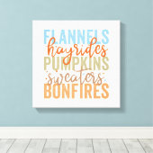 Toile Vibes d'automne amusantes (Insitu (Plancher de Bois))