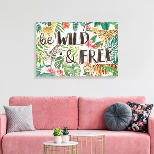 Toile Vibes de la jungle (Insitu(Salon))