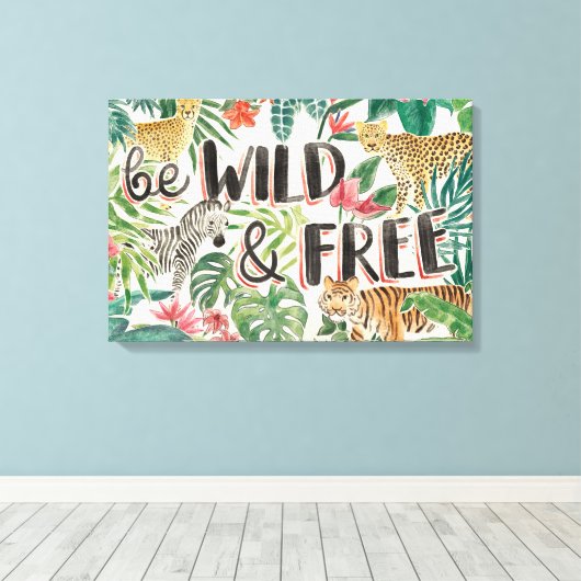 Toile Vibes de la jungle (Insitu (Plancher de Bois))