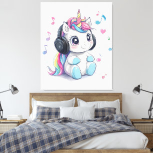 Toile Vibes de Licorne Uniquement – Œuvre d'art murale