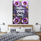 Toile Vibes Positives Tout Autour De Wall Art (Insitu(Chambre))