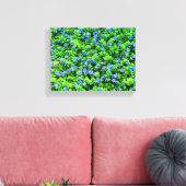 Toile Vibrant blue flowers (Insitu(Salon))
