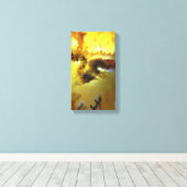 Toile Vibrant couleur Mossy Agate Photo Conçu (Insitu (Plancher de Bois))