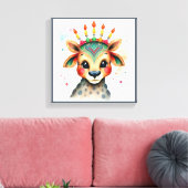 Toile Vibrant festif Kwanzaa Animaux sauvages déguisés (Insitu(Salon))