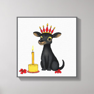 Toile Vibrant festif Kwanzaa Animaux sauvages déguisés
