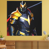 Toile Vibrant Knight Canvas Print Triptych (Insitu(Salon))