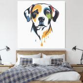 Toile Vibrant Lab Pop Art (Insitu(Chambre))