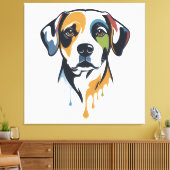 Toile Vibrant Lab Pop Art (Insitu(Salon))