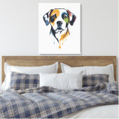 Toile Vibrant Lab Pop Art (Insitu(Chambre))
