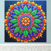 Toile Vibrant Mandala Artistry (Insitu (Plancher de Bois))