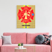 Toile Vibrant pompier Maltese Cross Art (Insitu(Salon))